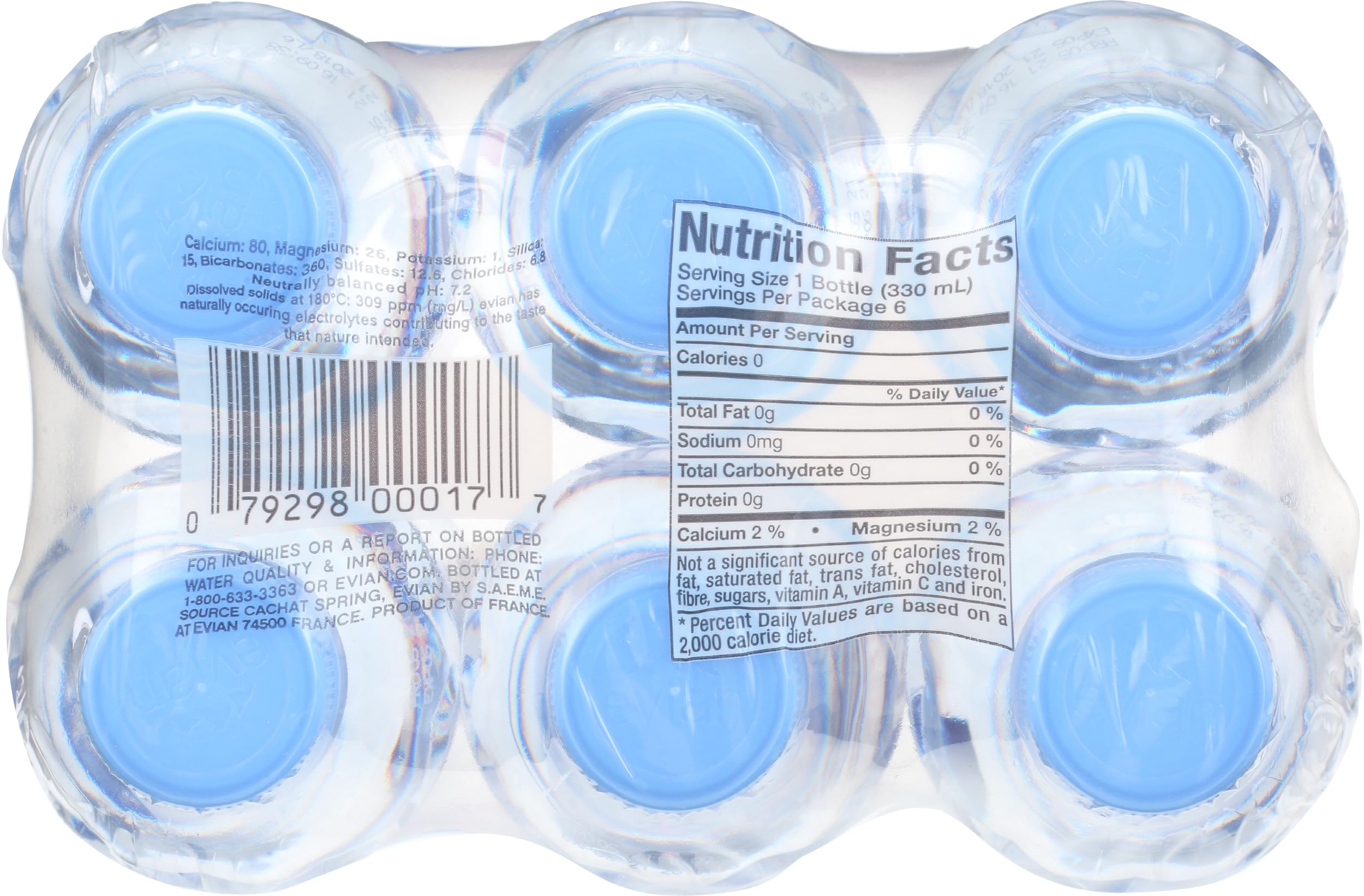 evian bottles in backpack showing convenience for travel and daily use