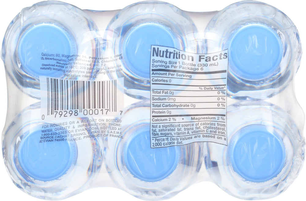 evian bottles in backpack showing convenience for travel and daily use