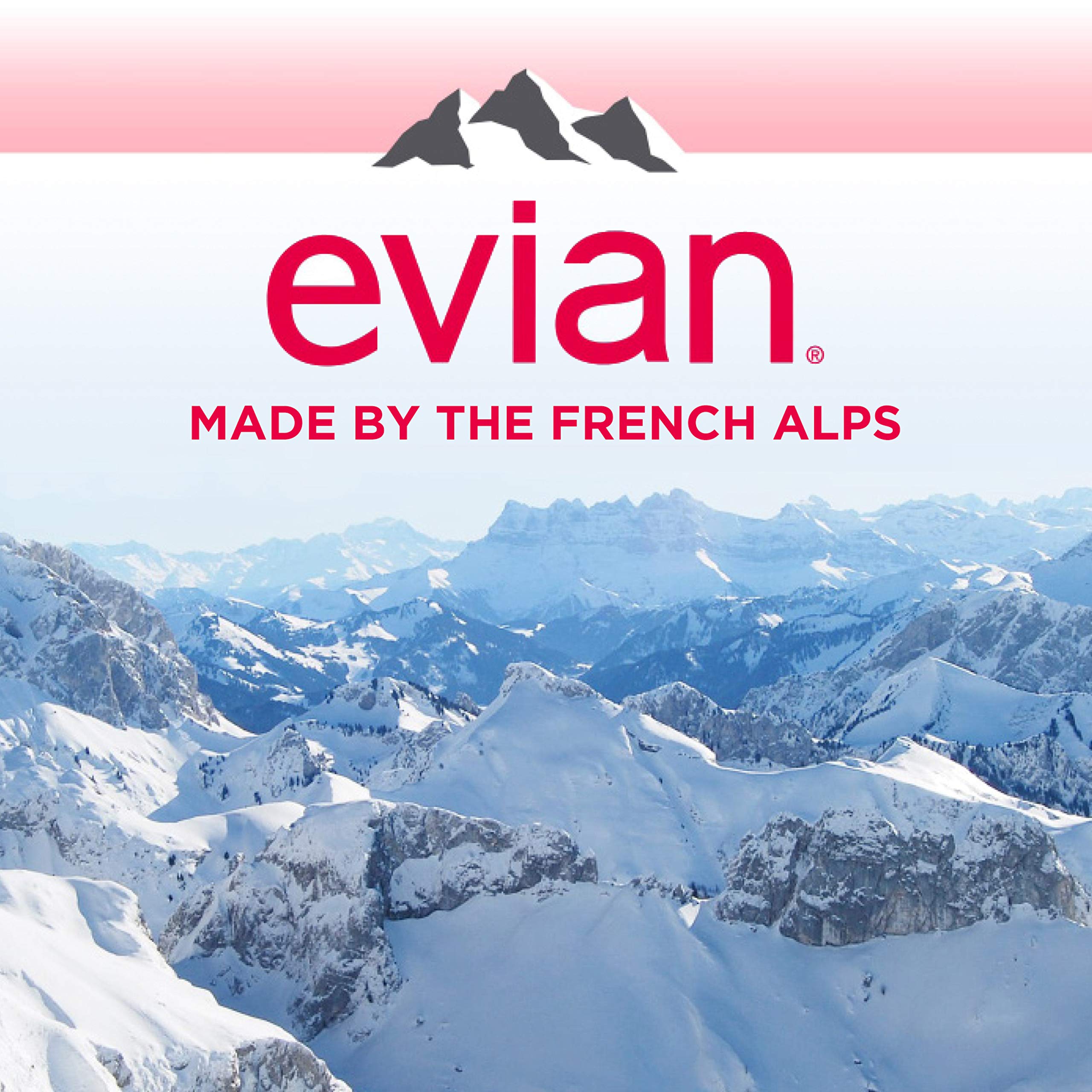 evian recyclable bottle markings highlighting eco-friendly packaging