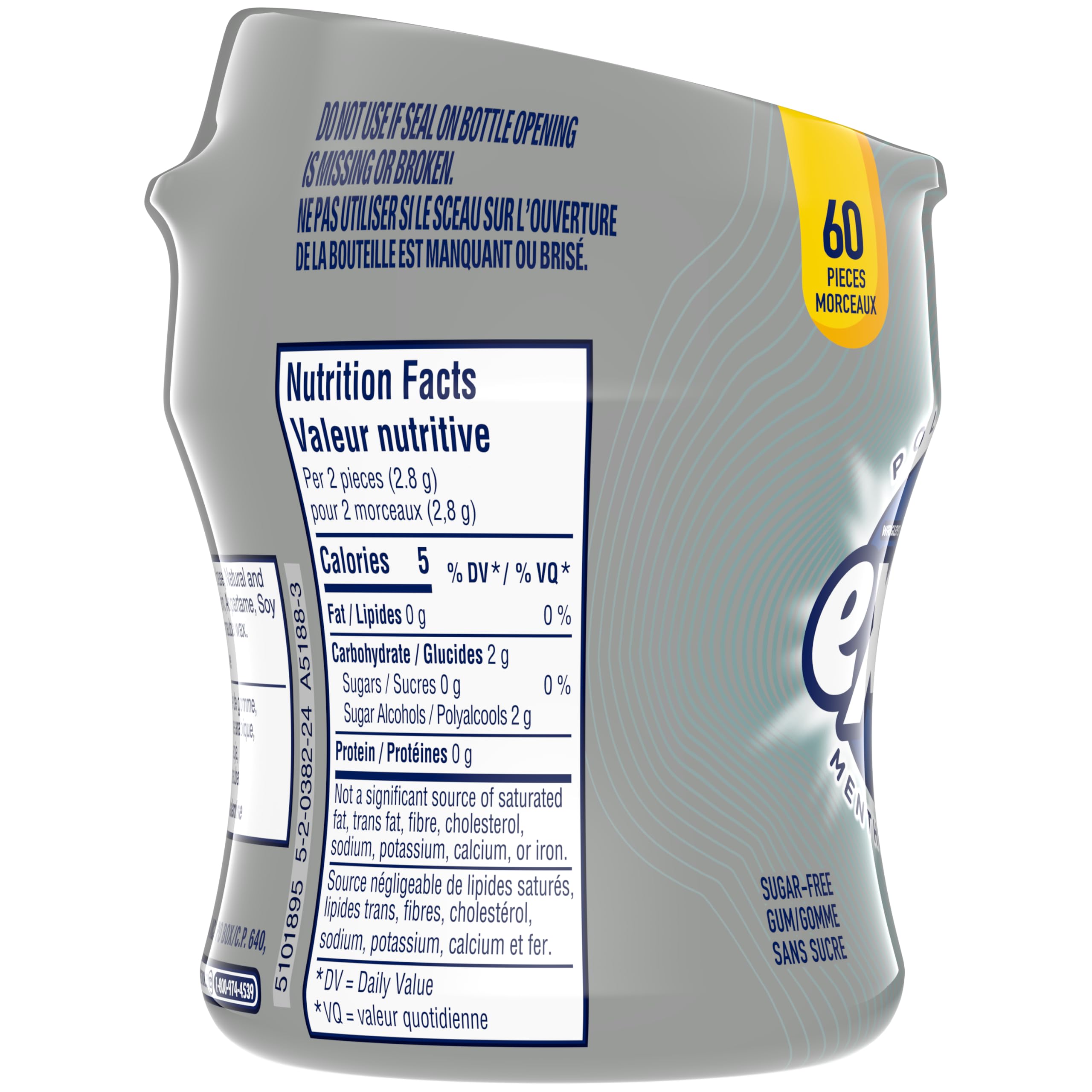 Excel Polar Ice bottle open at the top displaying easy access and spill prevention