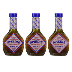 Expedited Flavor Salamida front packaging showing three 16 oz bottles and label benefits