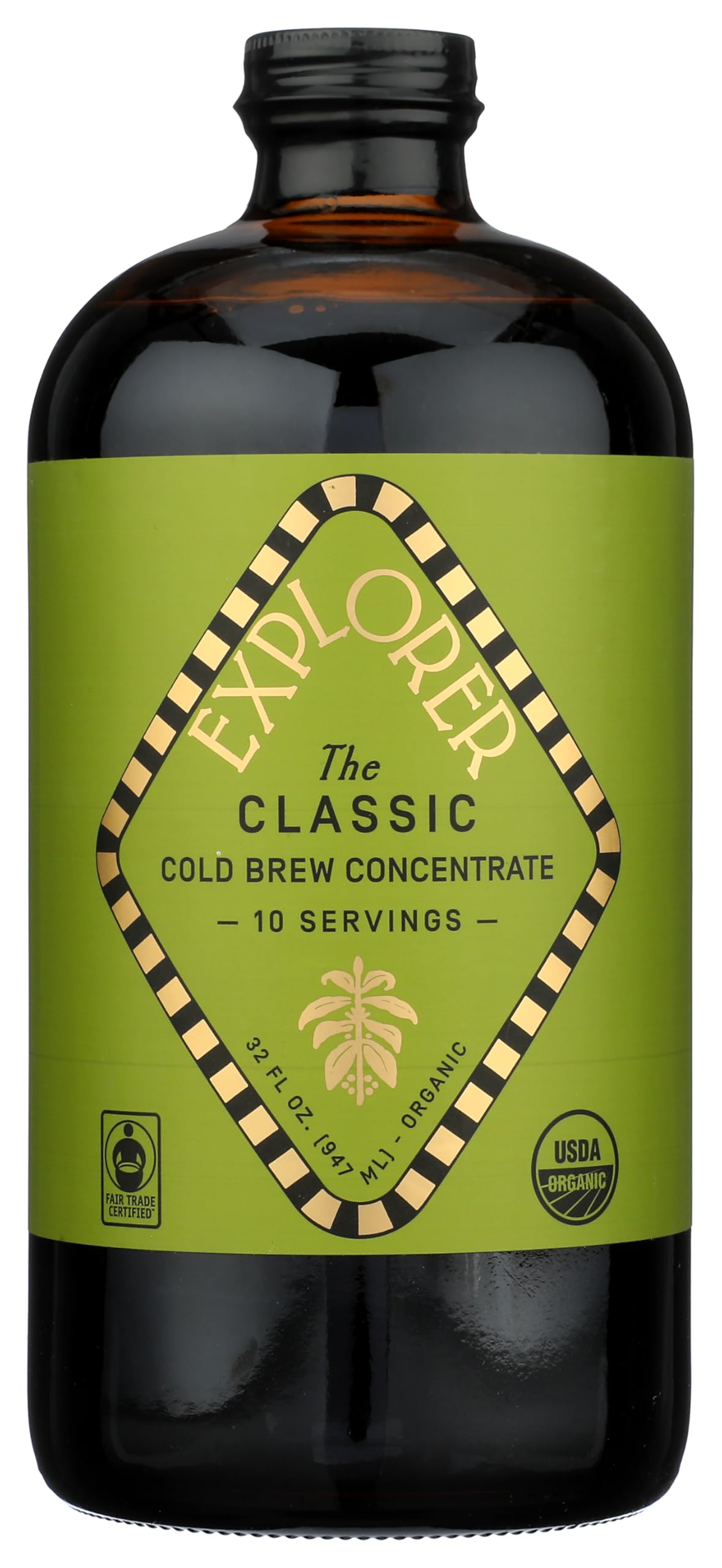 Explorer Cold Brew Classic front bottle showing label and size, convenient concentrate