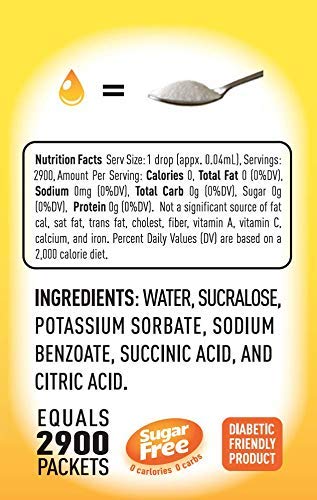 EZ-Sweetz bottle on breakfast table showing low-calorie sweetening option