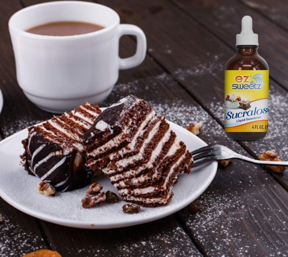 EZ-Sweetz one drop into coffee demonstrating fast dissolve and flavor
