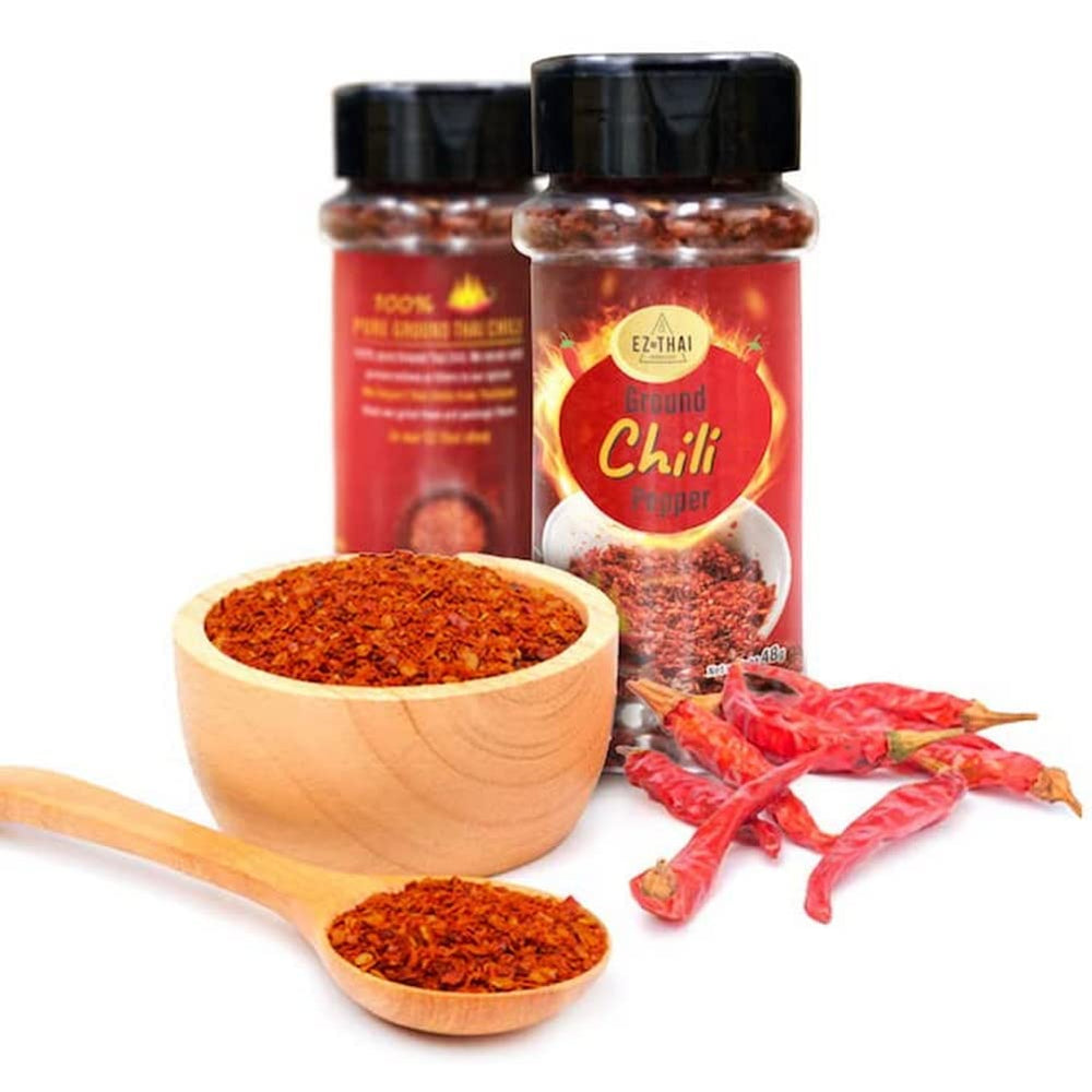 EZ THAI label close-up showing hand-roasted claim and farmer story