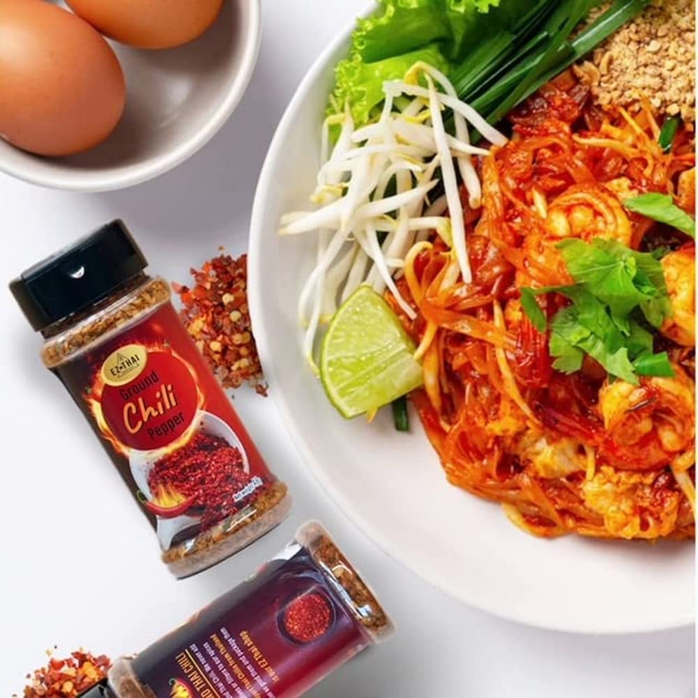 EZ THAI jar next to ruler showing 1.76 oz scale and portability