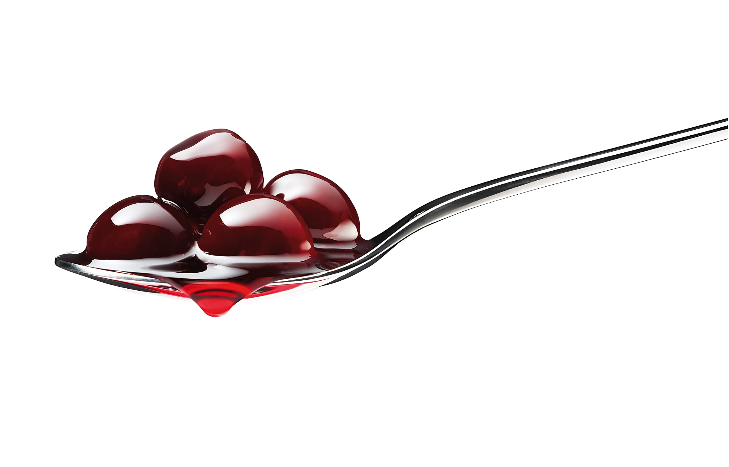 Fabbri amarena cherries garnishing gelato offering visual contrast and flavor boost