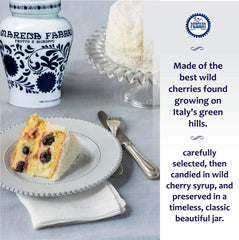 Fabbri cherries served on gelato enhancing dessert presentation and taste