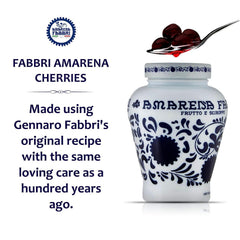 Fabbri cherry syrup detail highlighting shine and syrupy coating benefit