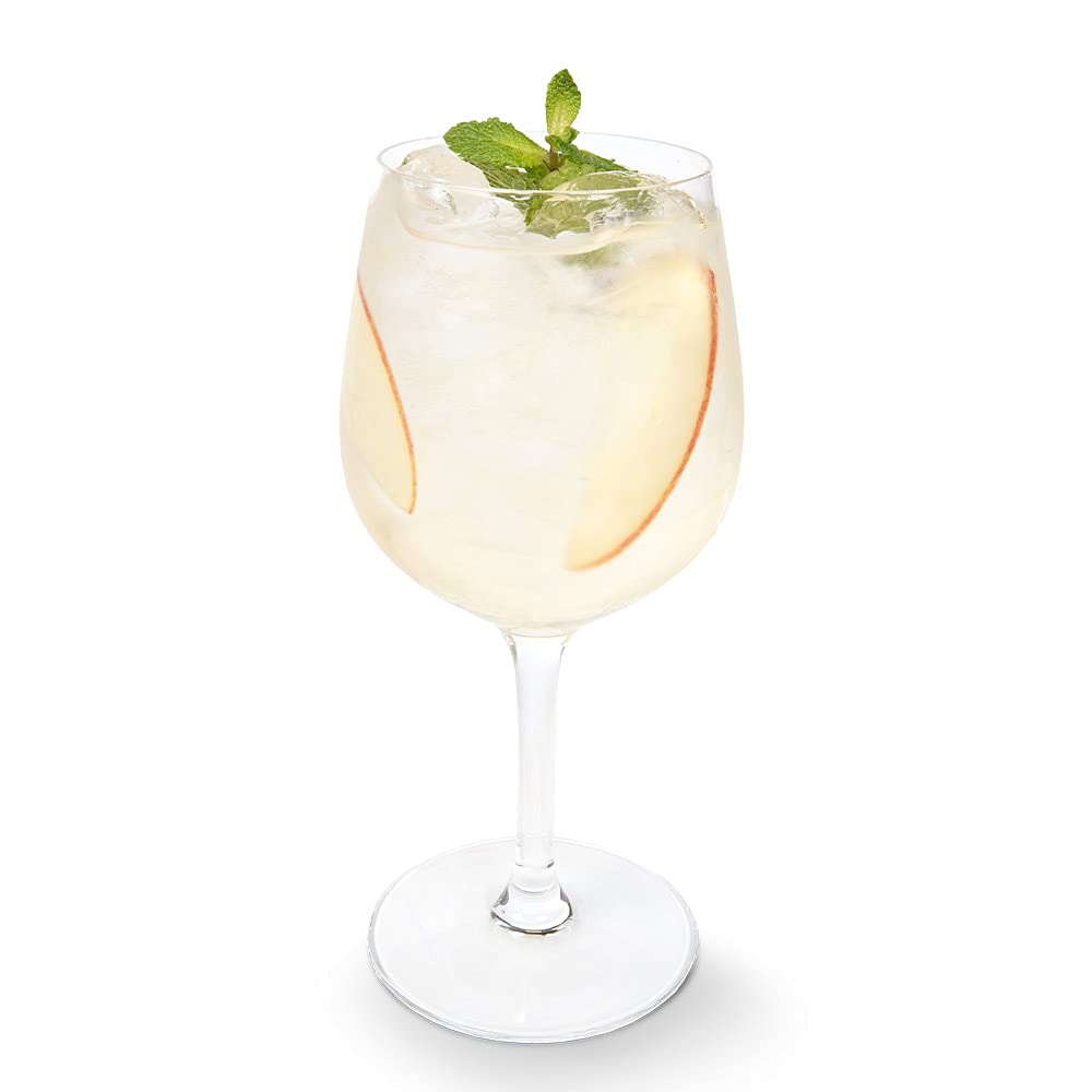 Fabbri elderflower syrup being poured into a glass to show flavoring use and visual clarity