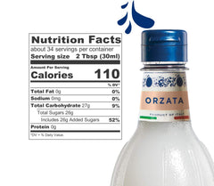 Close-up of Fabbri label highlighting Italian origin and ingredient quality
