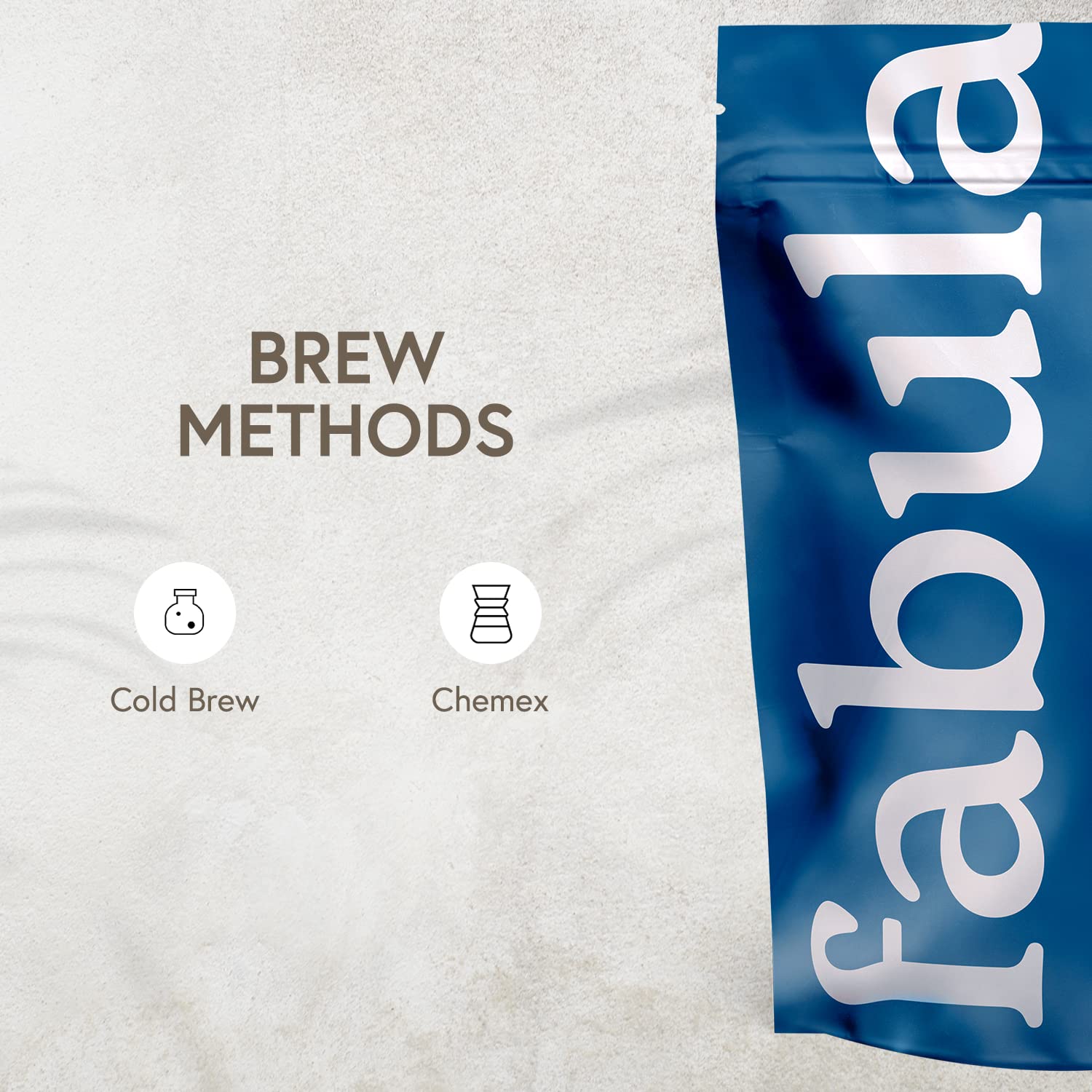 Glass of cold brew with milk using Fabula for creamy, balanced taste