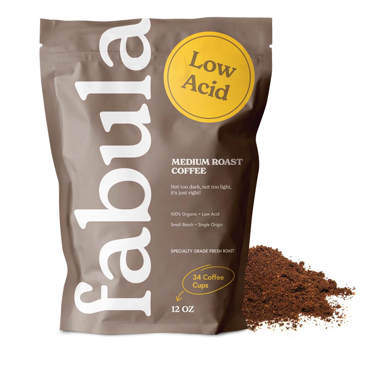 Fabula front packaging 12oz showing brand and clean organic design for peace of mind