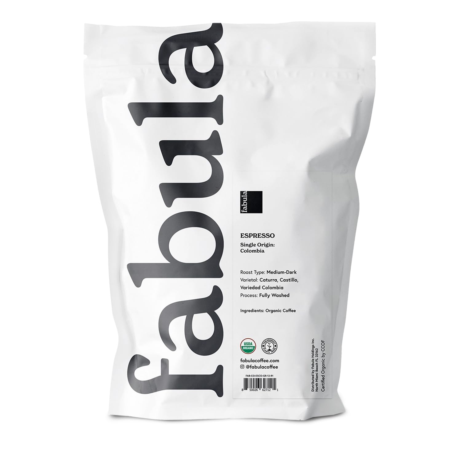 Fabula close-up of freshly ground texture highlighting smooth extraction