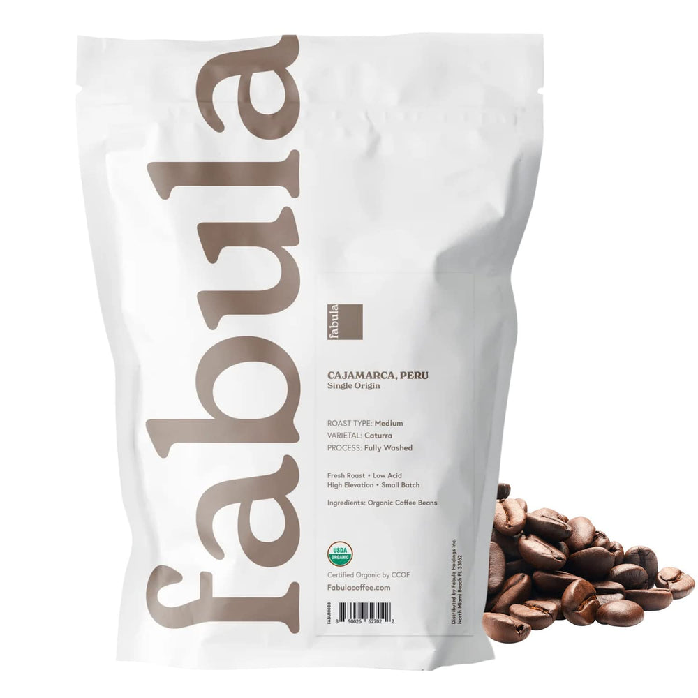 Fabula pack label with USDA organic and purity badges for consumer confidence