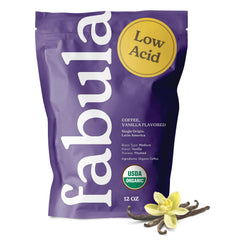 Fabula front packaging showing label and organic seal for easy identification