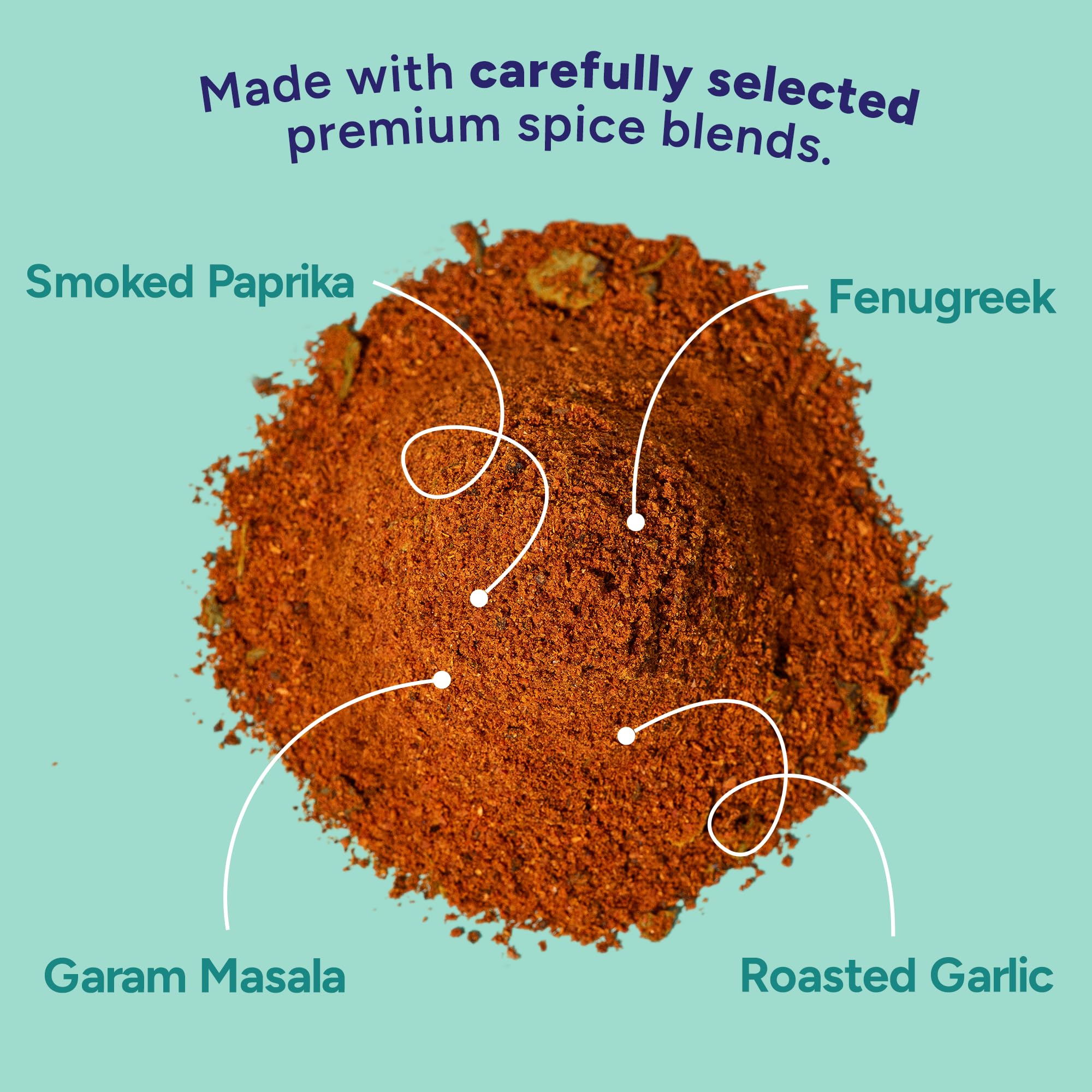 Fadwa Masala ingredient label highlighting no artificial ingredients