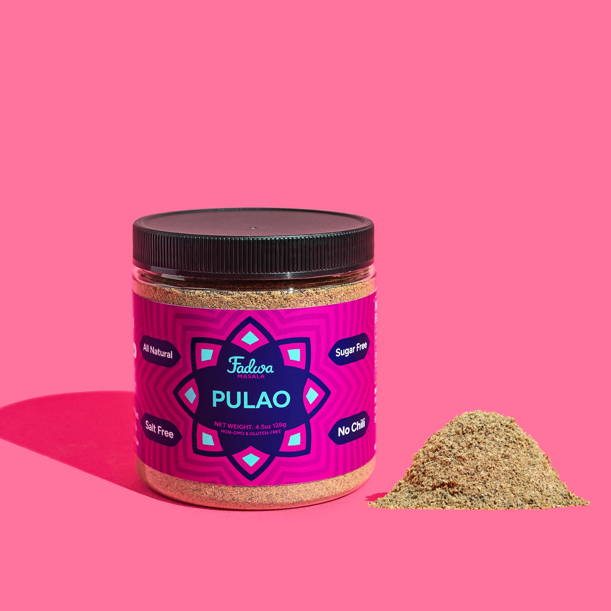 FADWA MASALA seasoned pulao in bowl demonstrating rich authentic flavor