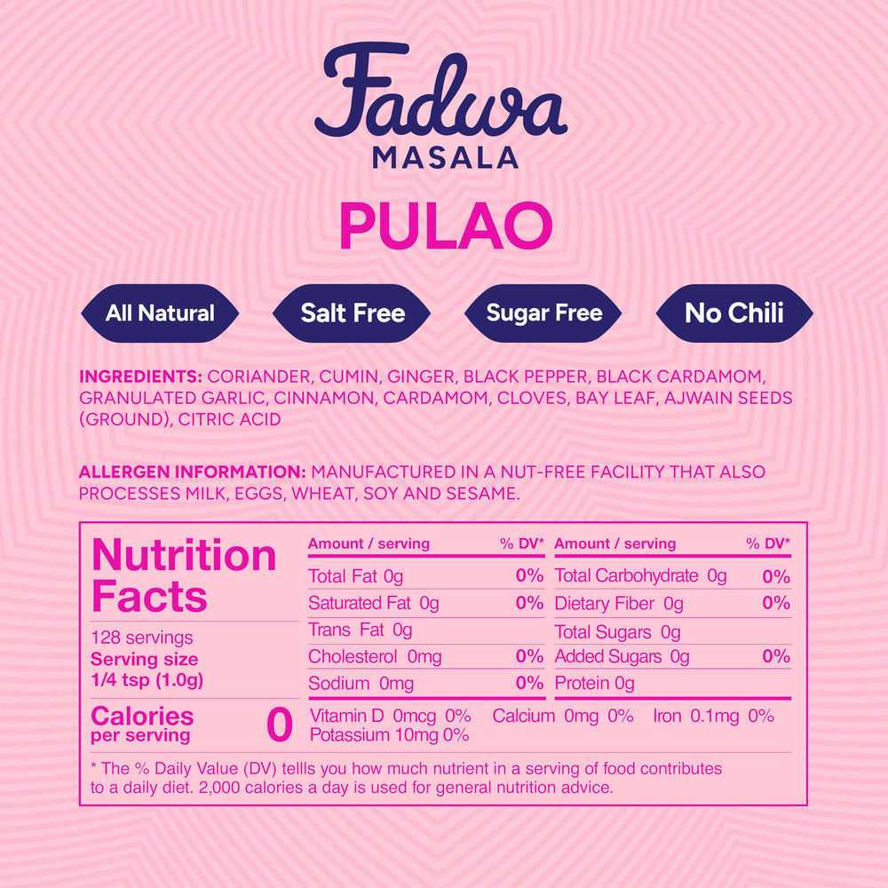 FADWA MASALA close-up spoon with spice mix highlighting texture and aroma