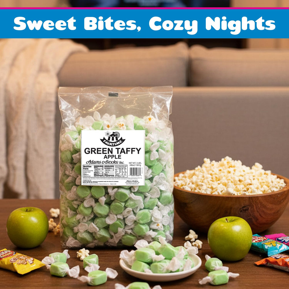 Fairtime taffy packed into goodie bags for parties and wedding favors