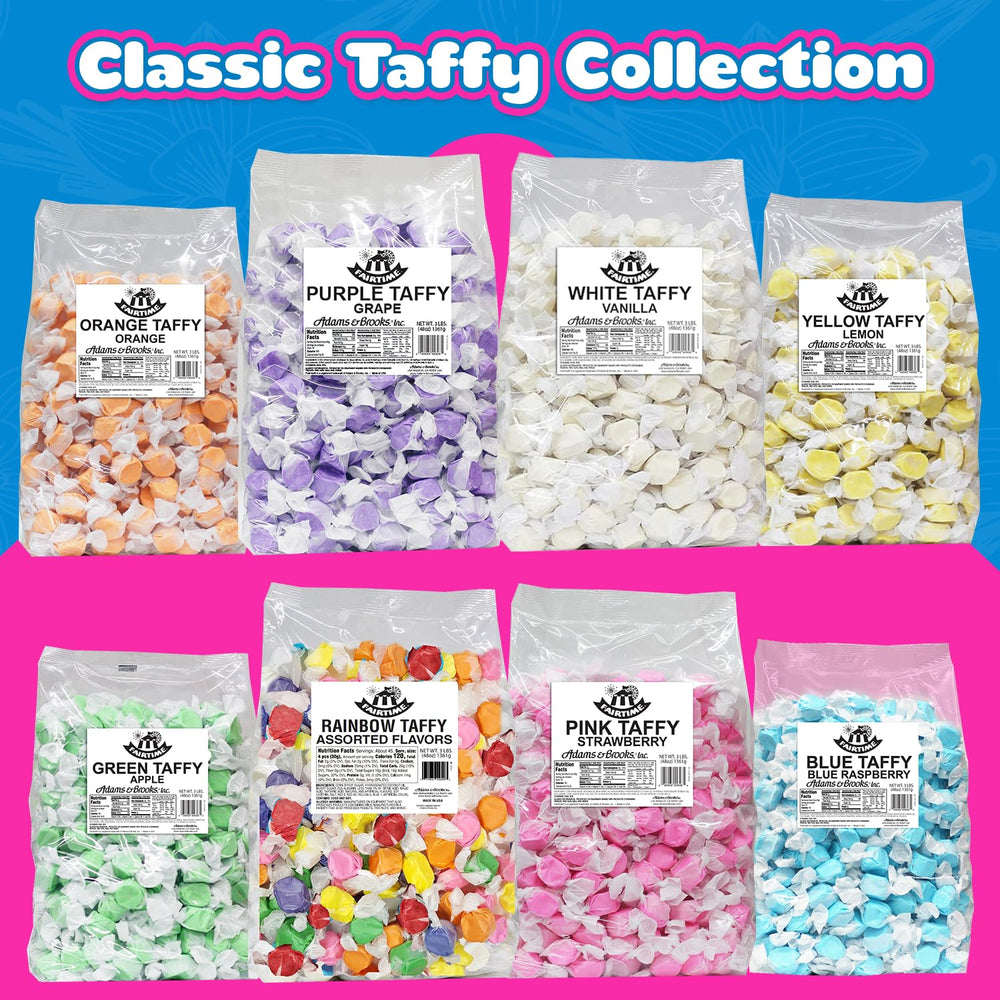 Fairtime taffy held in hand to show size and portion control