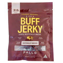 Falls Family Ranches front packaging showing product and brand, convenient snack