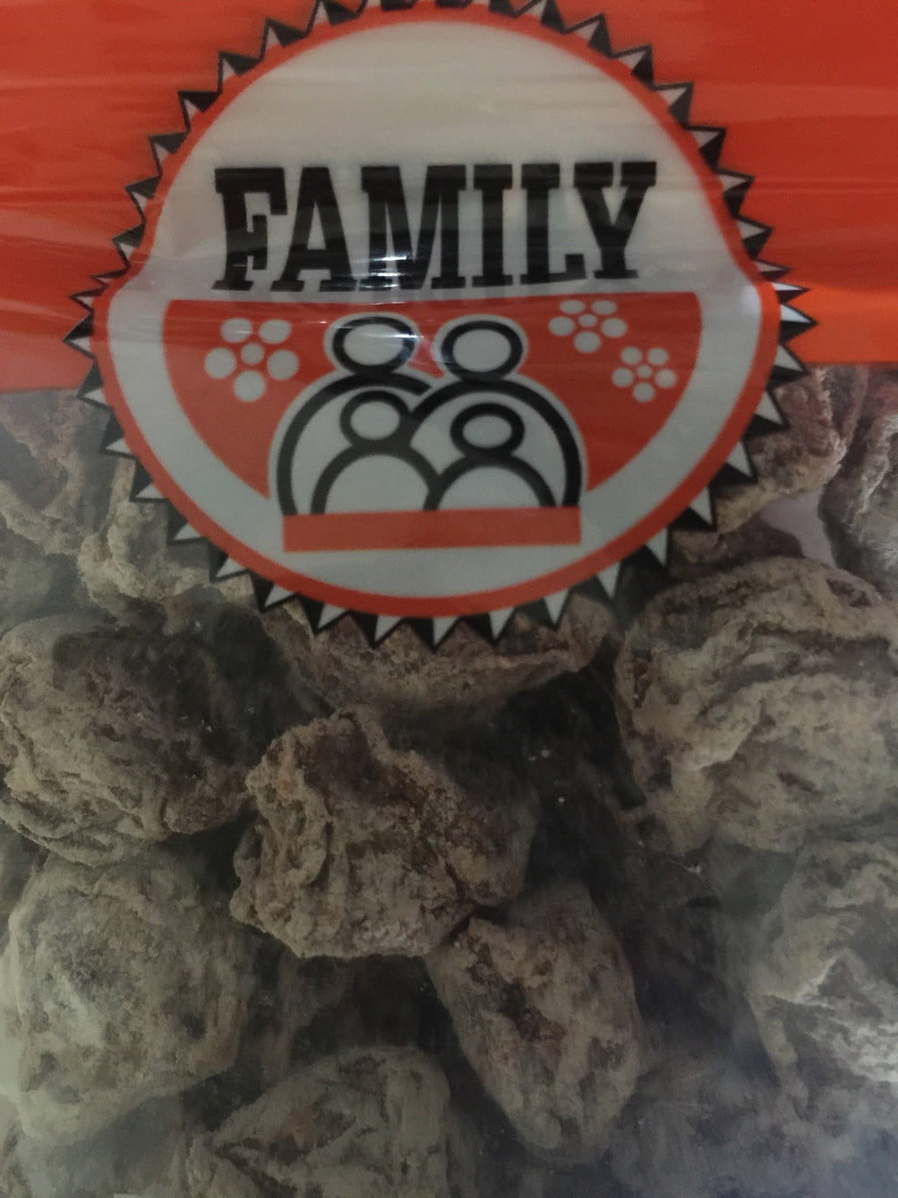 Family brand bowl of sweet li hing mui in a snack setting showing sharing and serving benefit