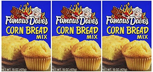 Famous Dave's box front view showing branding and baking benefit