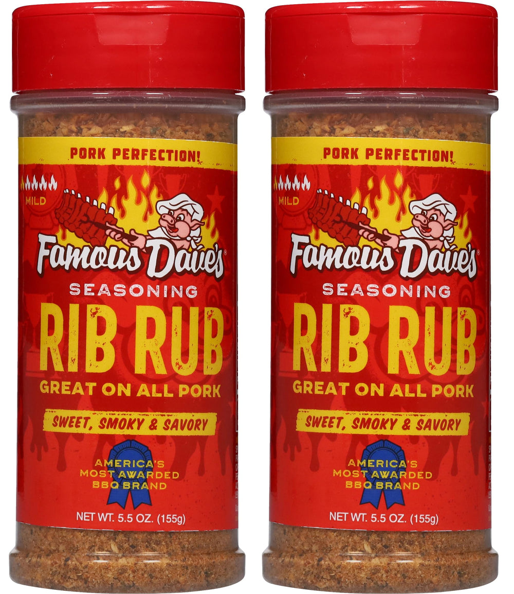 Famous Dave's front packaging showing label and portion, highlights convenience