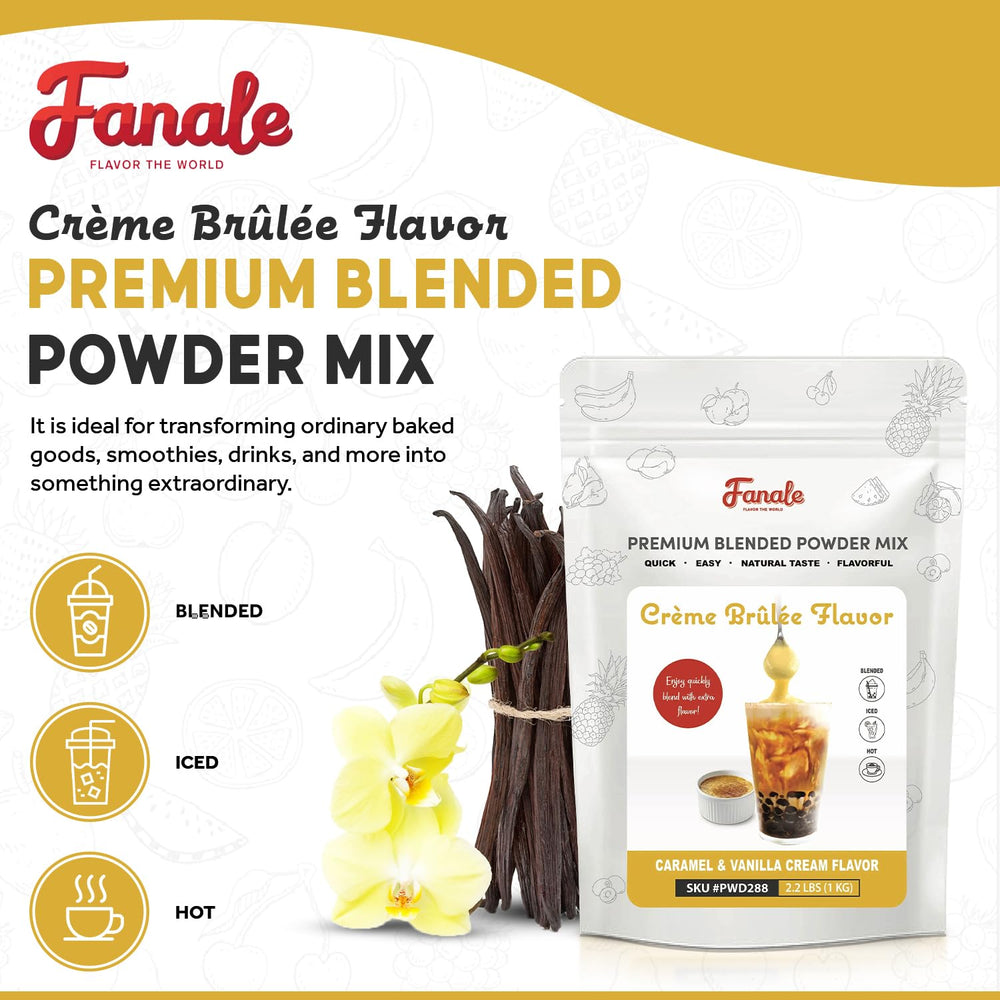 Fanale powder close-up texture highlighting fine particles for quick dissolving
