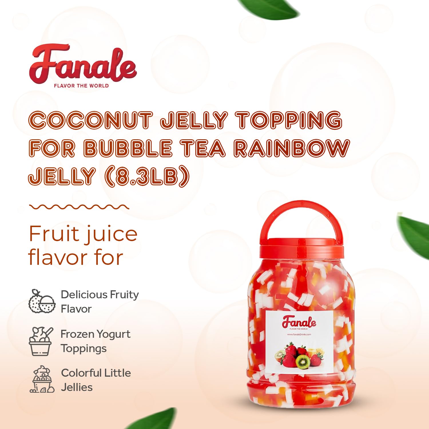 Fanale colorful jelly close-up highlighting chewy texture and vibrant colors