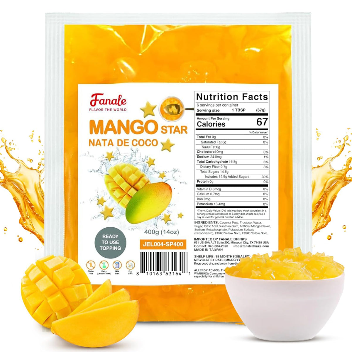 Fanale front packaging 400g showing jar and label for easy selection