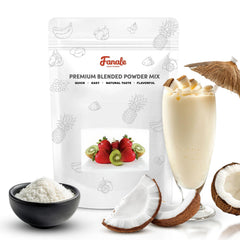 Fanale front packaging showing coconut powder, convenient instant flavor