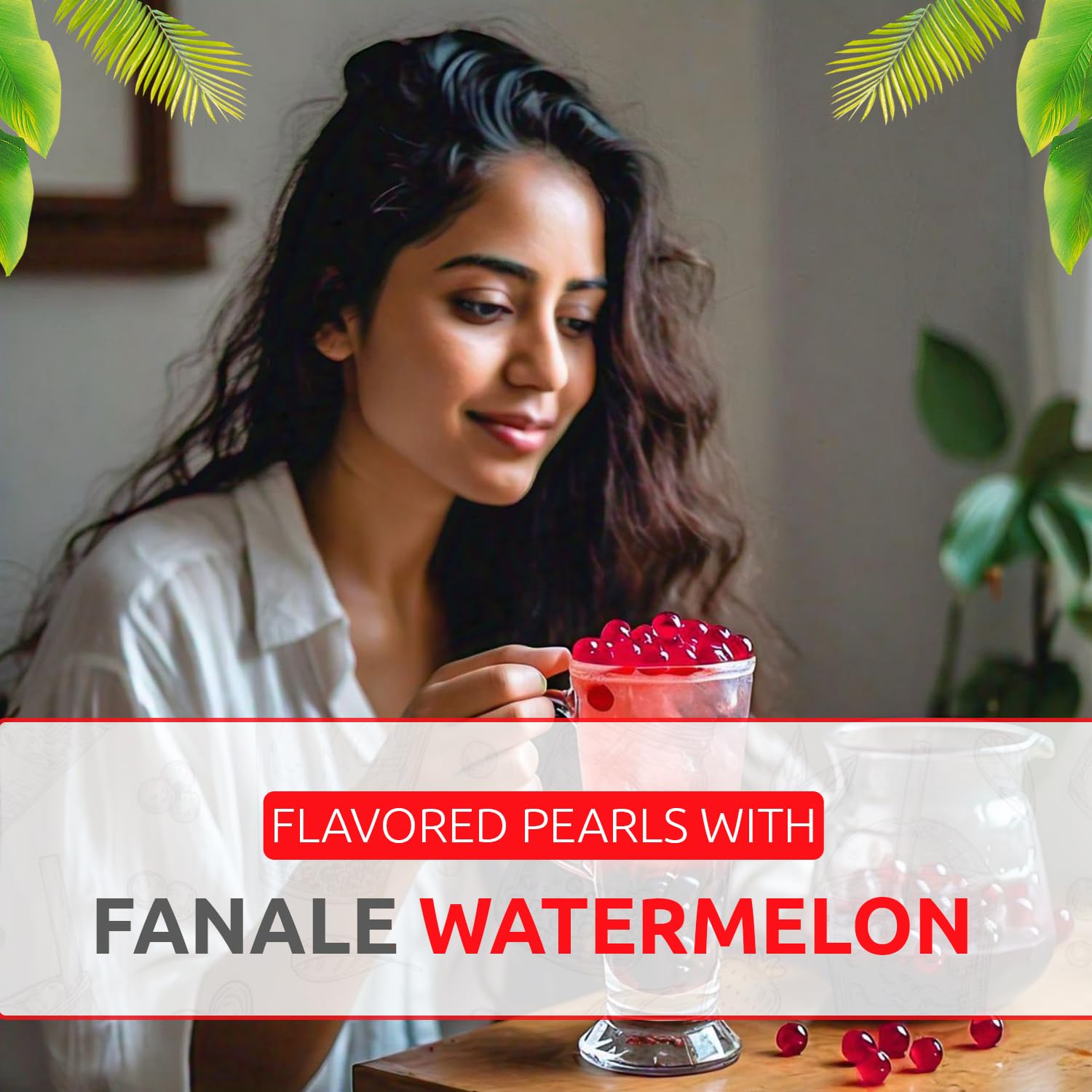 Fanale pearls topping ice cream scoop for colorful texture and flavor benefit