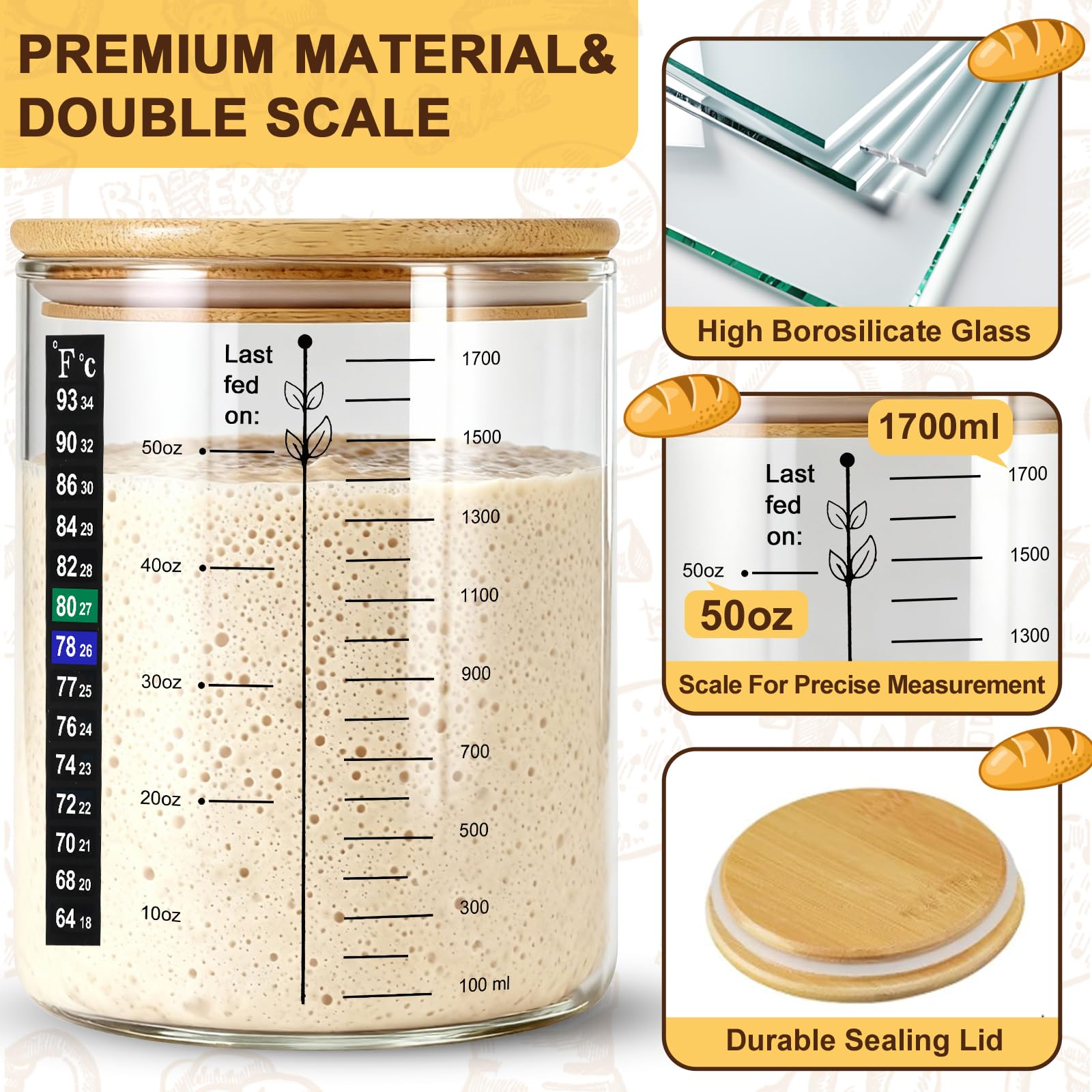 FANS-ONE borosilicate glass side highlighting durability and clarity