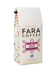 Fara Coffee close-up of whole-bean texture showing roast color and preserved oils