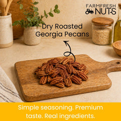 Farm Fresh Nuts chopped pecans ready for baking delivering consistent pieces