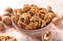 Farm Fresh Nuts walnuts with Himalayan salt sprinkled for balanced seasoning