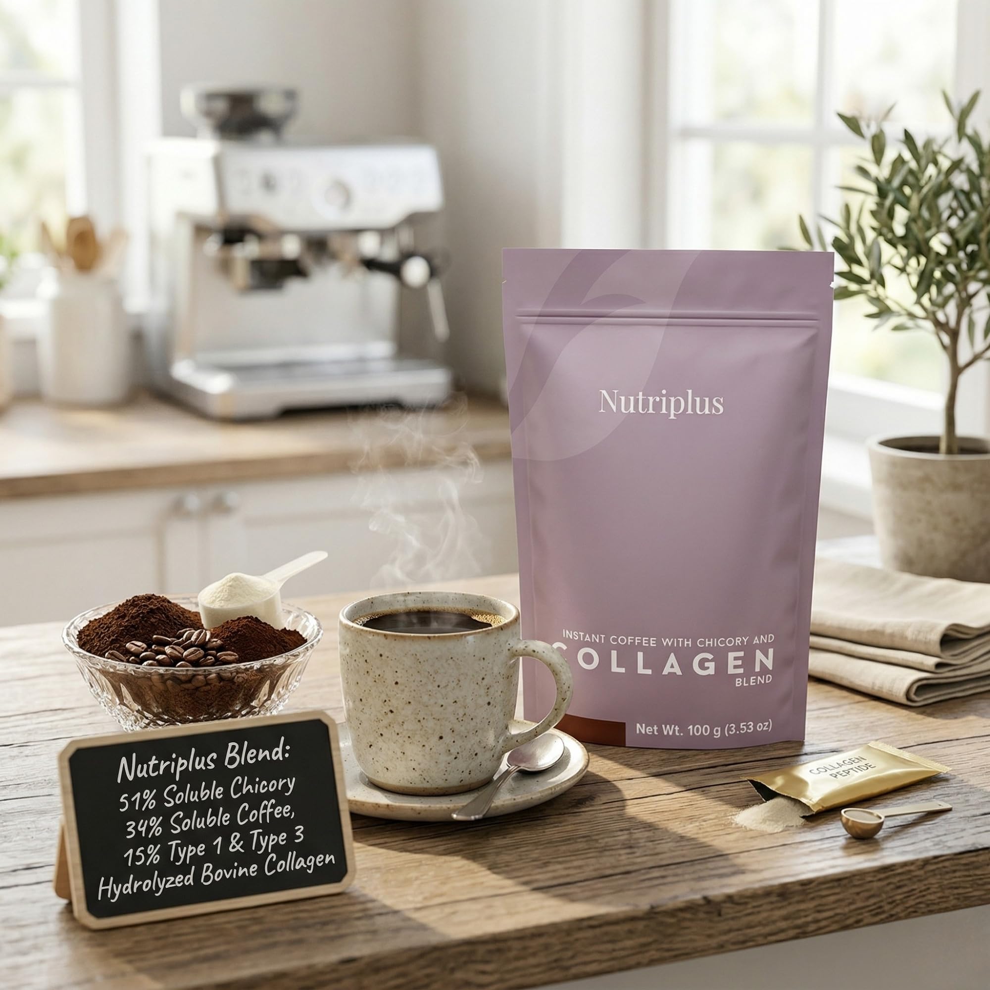 FARMASi iced glass with condensation illustrating refreshing cold‑brew style option