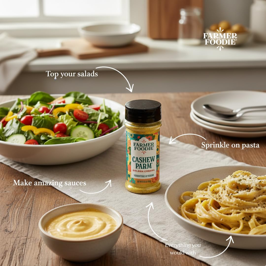 Farmer Foodie label and certifications displaying organic and gluten-free benefits
