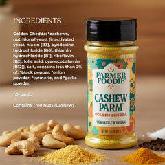 Farmer Foodie golden chedda sauce in bowl showing creamy vegan sauce option