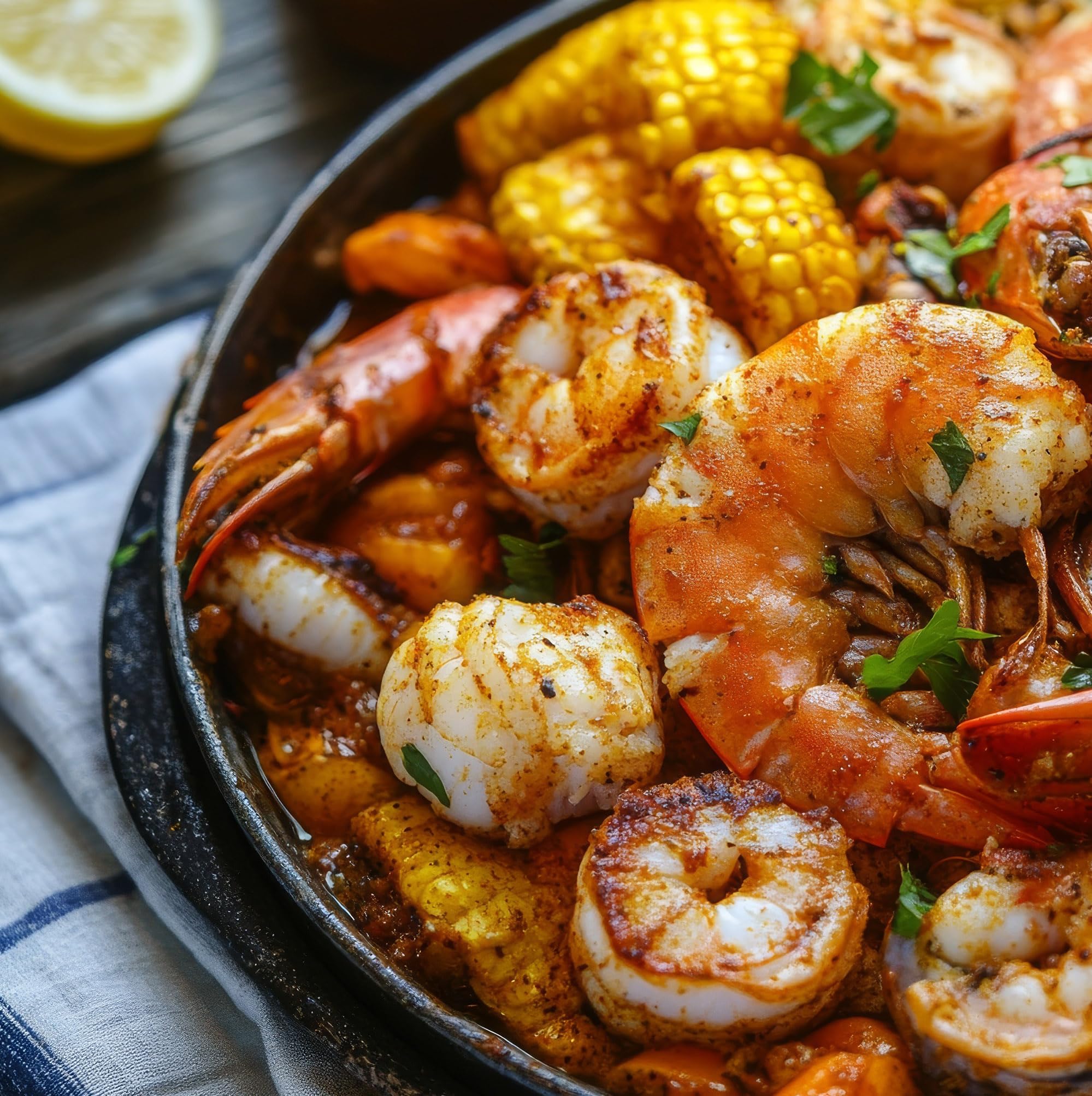 Hand pouring Farmersville Spice Co Cajun from handle jug for fast portioning