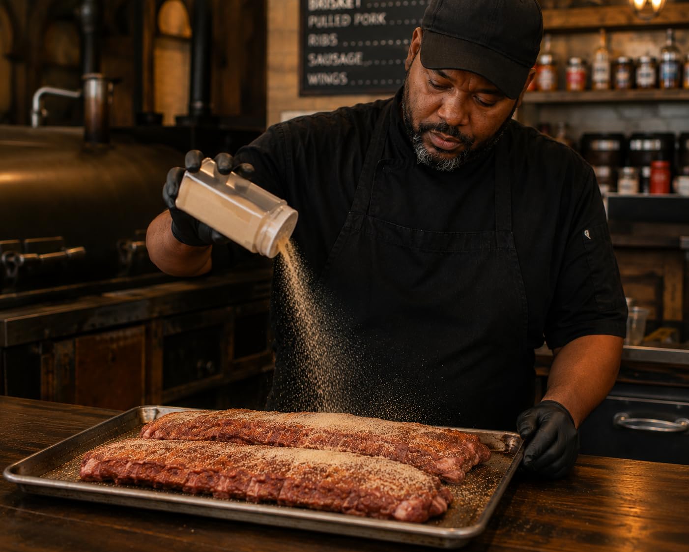 Farmersville Spice Co stirred into sauce, illustrates even dispersion and flavor boost