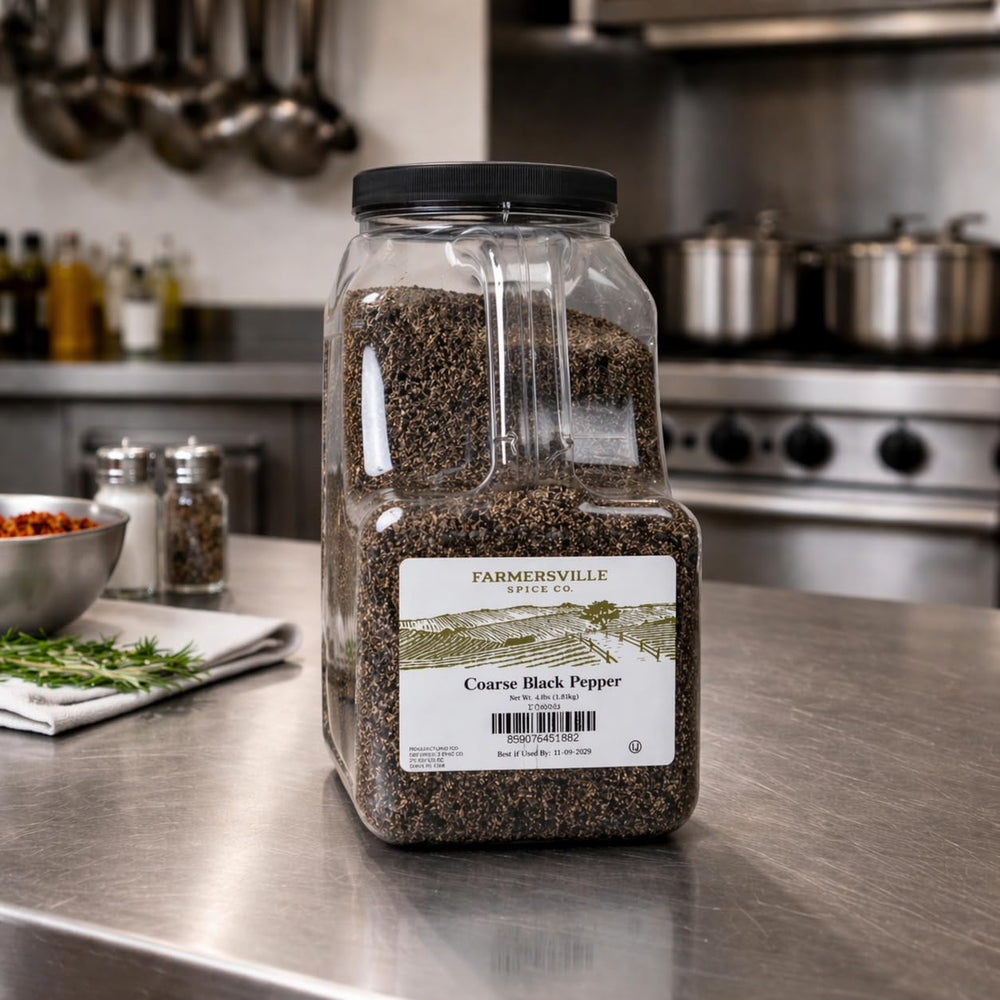 Farmersville Spice Co label with OU symbol showing kosher certification benefit