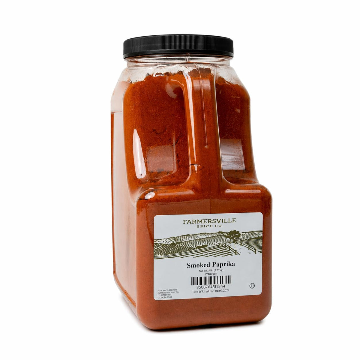 Farmersville Spice Co smoked paprika front packaging showing brand and jug benefit