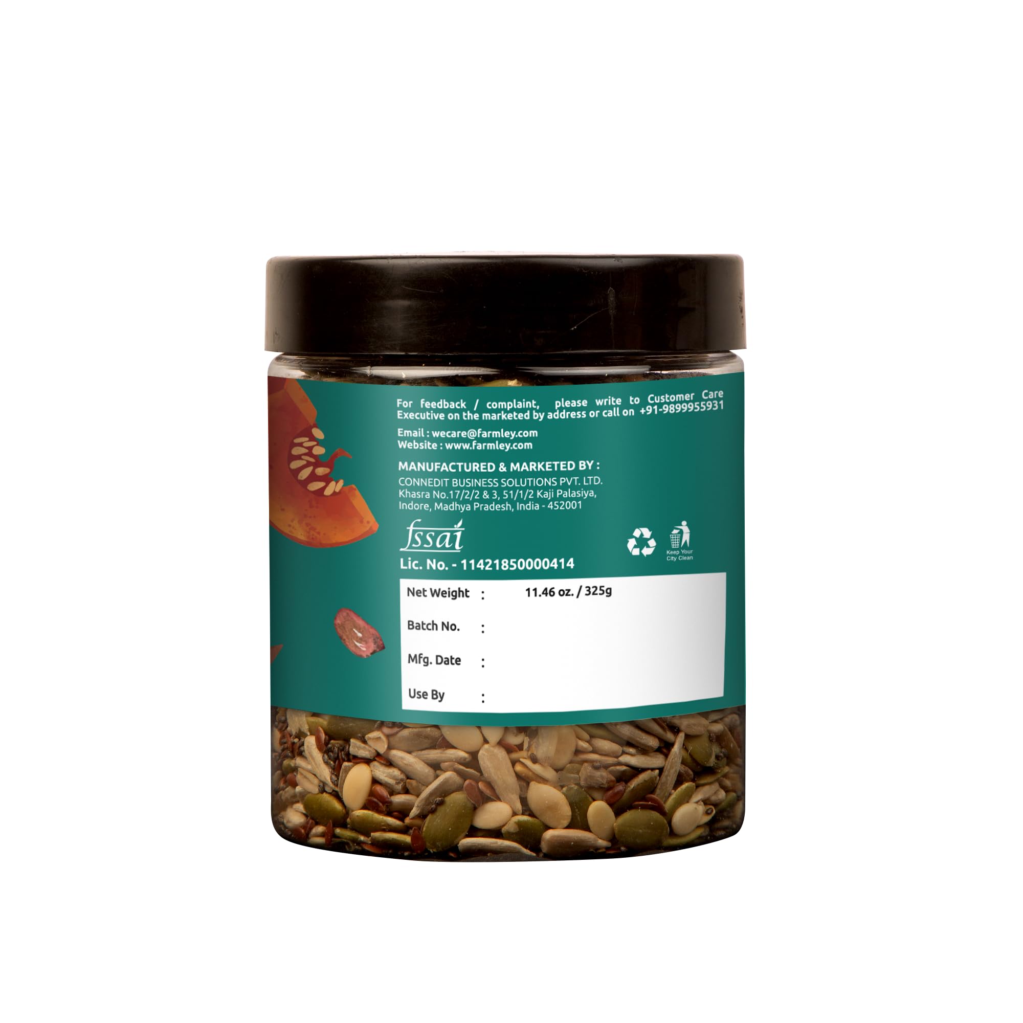 Farmley seed mix in kitchen scene suggesting everyday use and meal inspiration
