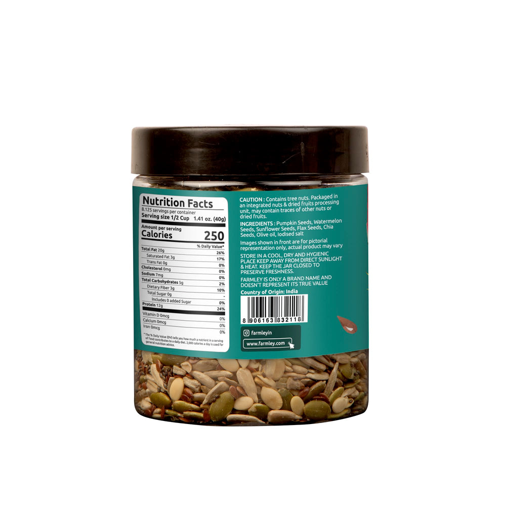 Farmley jar beside a ruler for scale showing 325 g size benefit