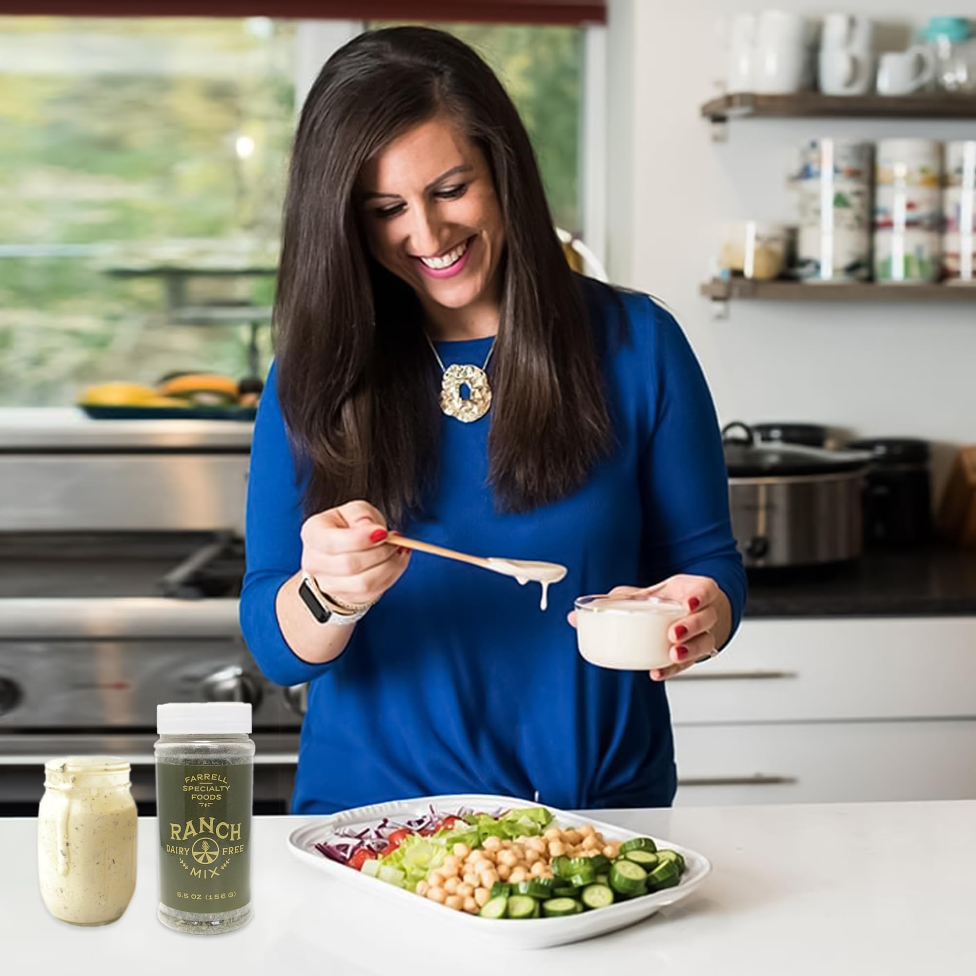 Farrell Specialty Foods sprinkled on roasted vegetables showing savory finishing-seasoning benefit