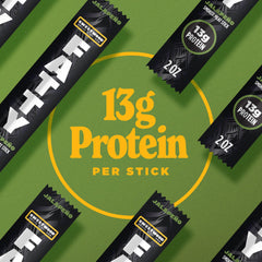 FATTY single jalapeno meat stick close-up showing texture and flavorful spice