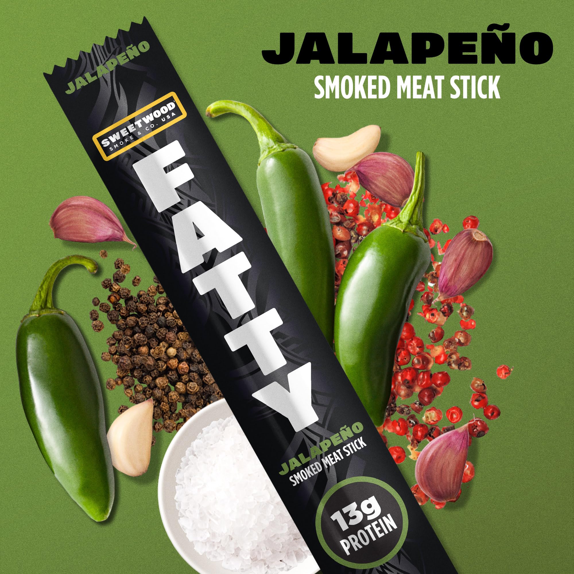 FATTY sliced jerky on serving board paired with cheese for snack ideas